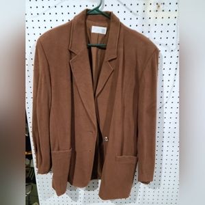 Cleo Tan Wool/Cashmere Blazer Size 18